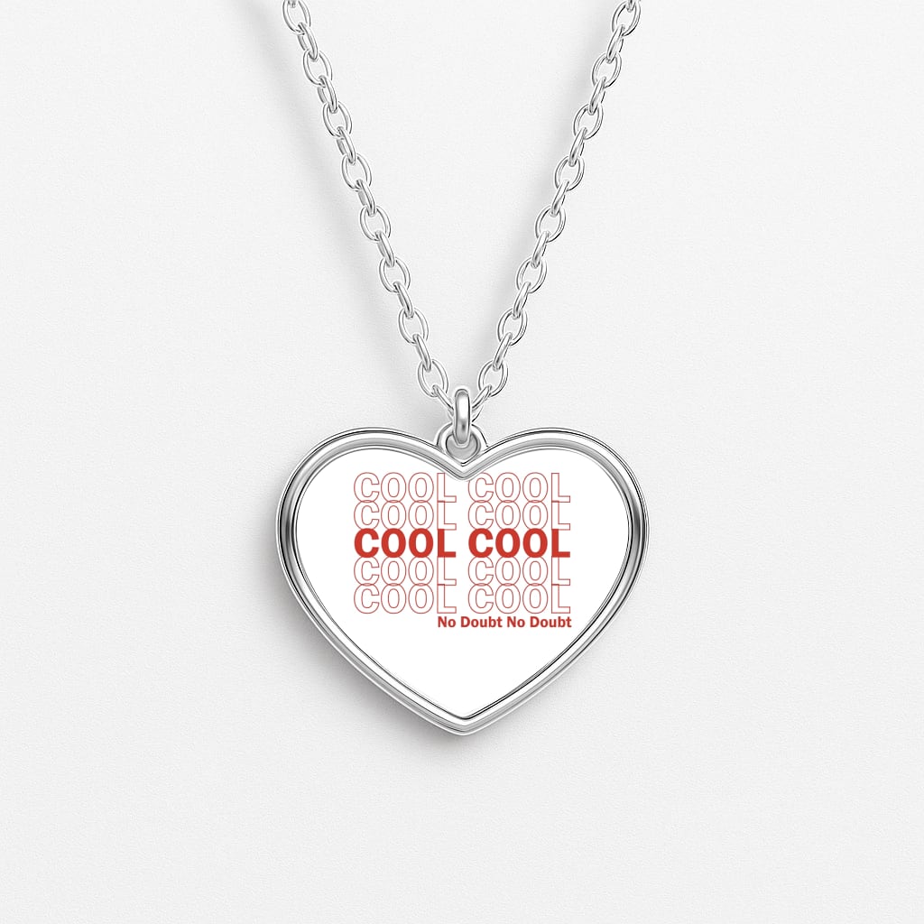 Cool Cool Cool No Doubt White - B99 Heart Necklace