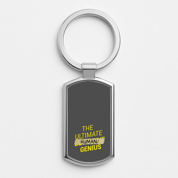 The Ultimate Human Genius - B99 Silver Keyring