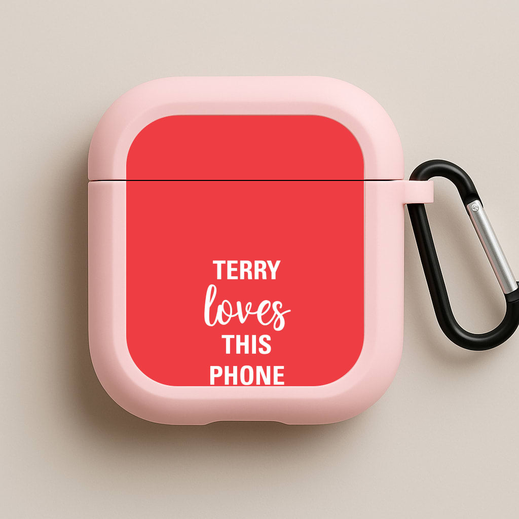 Terry Loves This Phone Case - Brooklyn Nine-Nine Pink AirPods Case