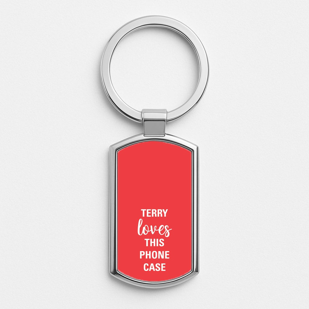 Terry Loves This Phone Case - Brooklyn Nine-Nine Silver Keyring