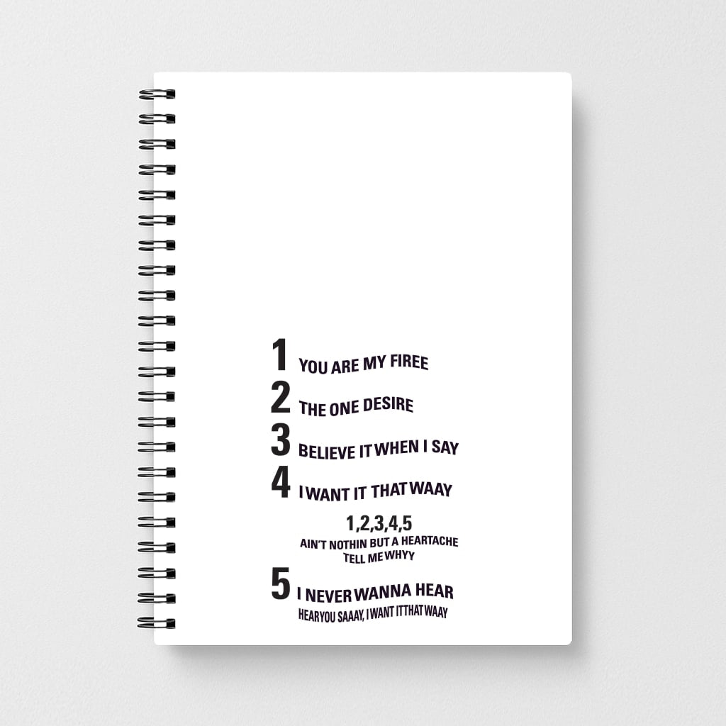 I Want It That Way - B99 Notebook