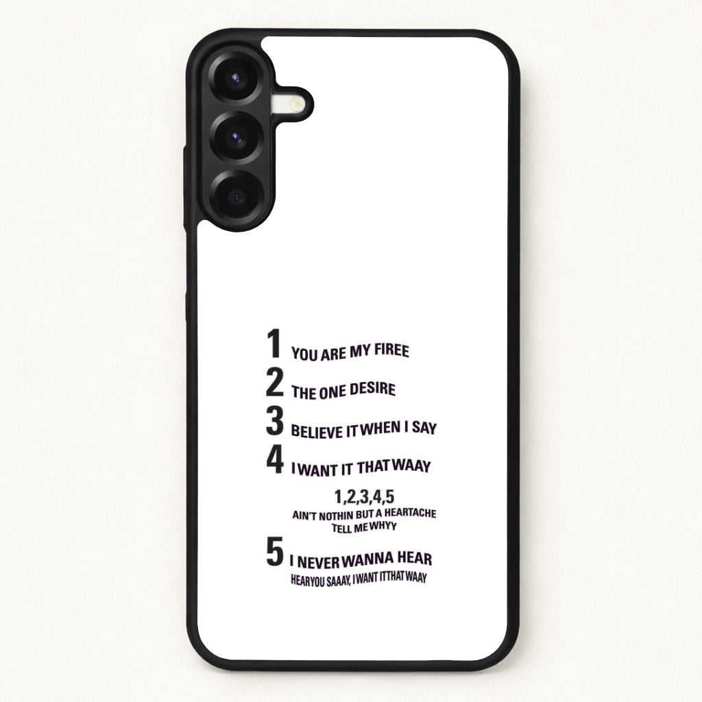 I Want It That Way - B99 Phone Case for Galaxy A17