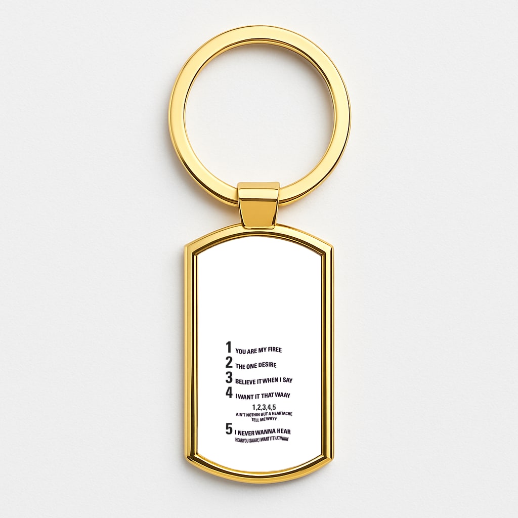 I Want It That Way - Brooklyn Nine-Nine Gold Keyring