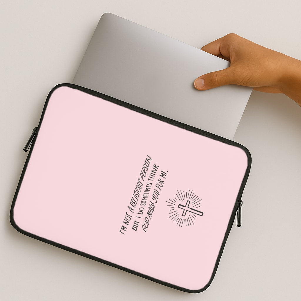 I'm Not A Religious Person MacBook Case