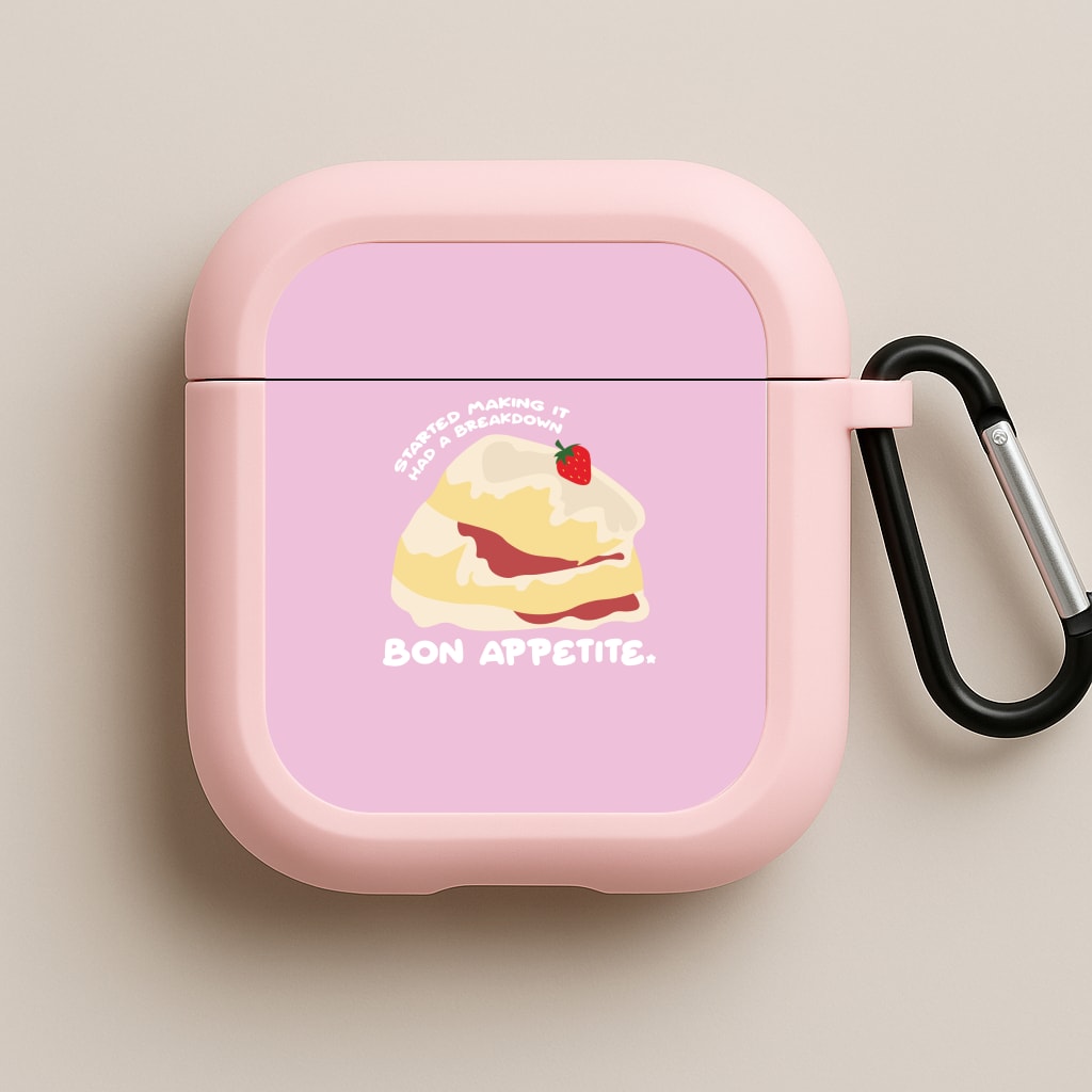 Bon Appetite - British Pop Culture Pink AirPods Case