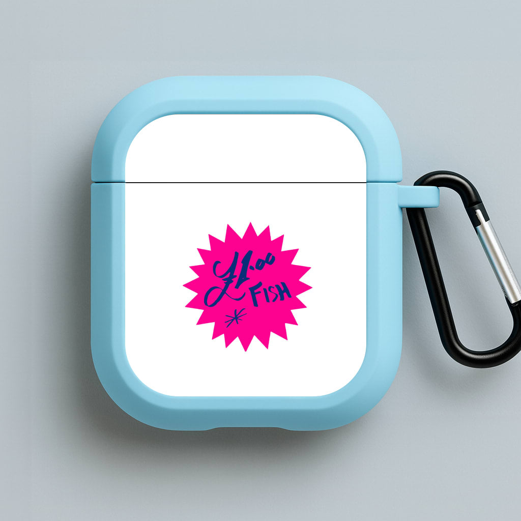 One Pound Fish - British Pop Culture Blue AirPods Case