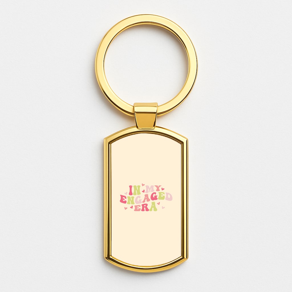 In My Engaged Era - Bridal Gold Keyring