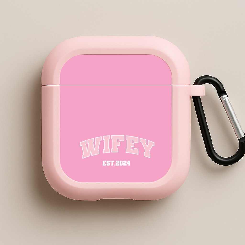 Wifey 2024 - Bridal Pink AirPods Case