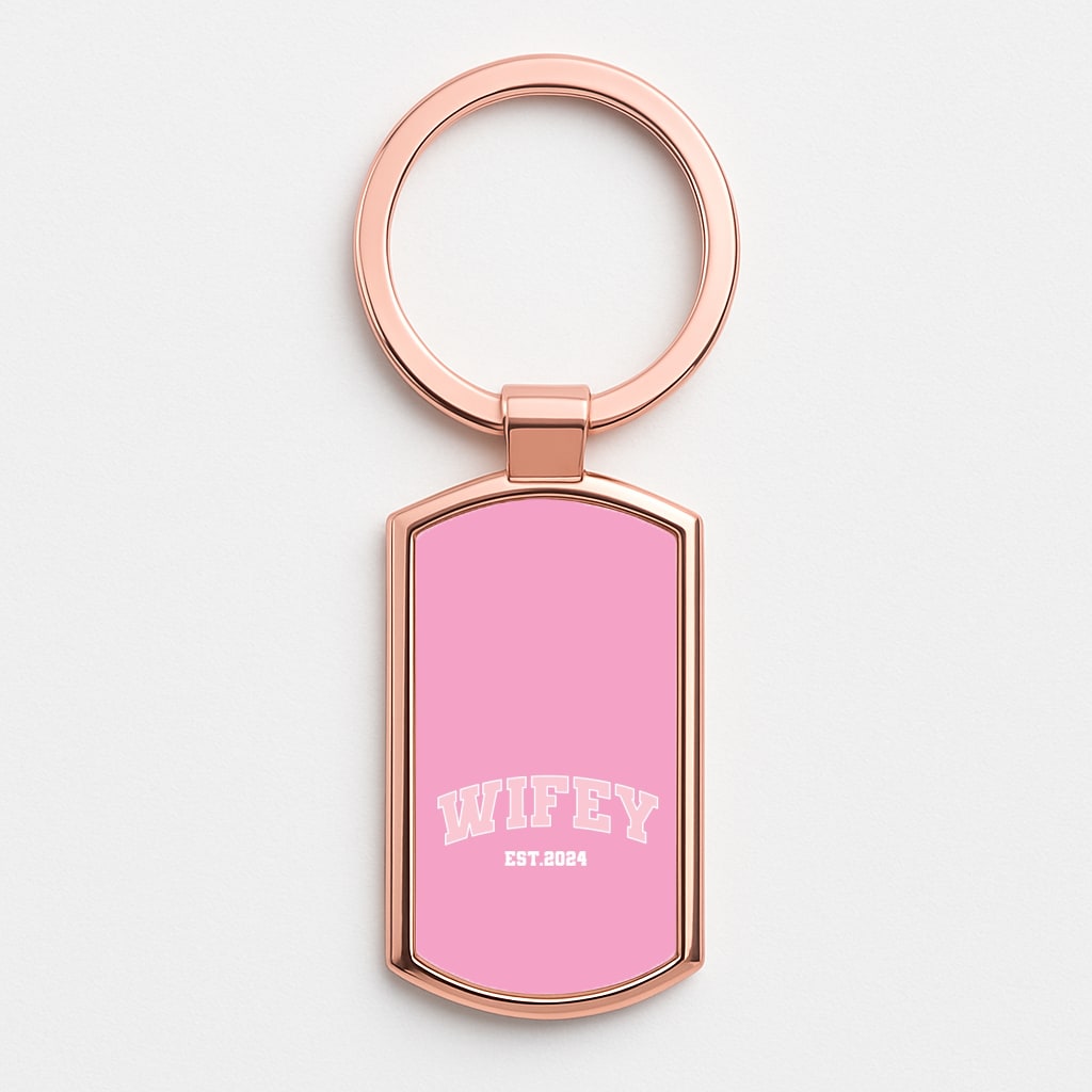 Wifey 2024 - Bridal Rose Gold Keyring