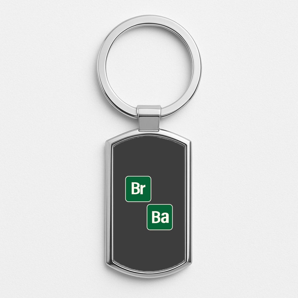 Periodic Table Silver Keyring
