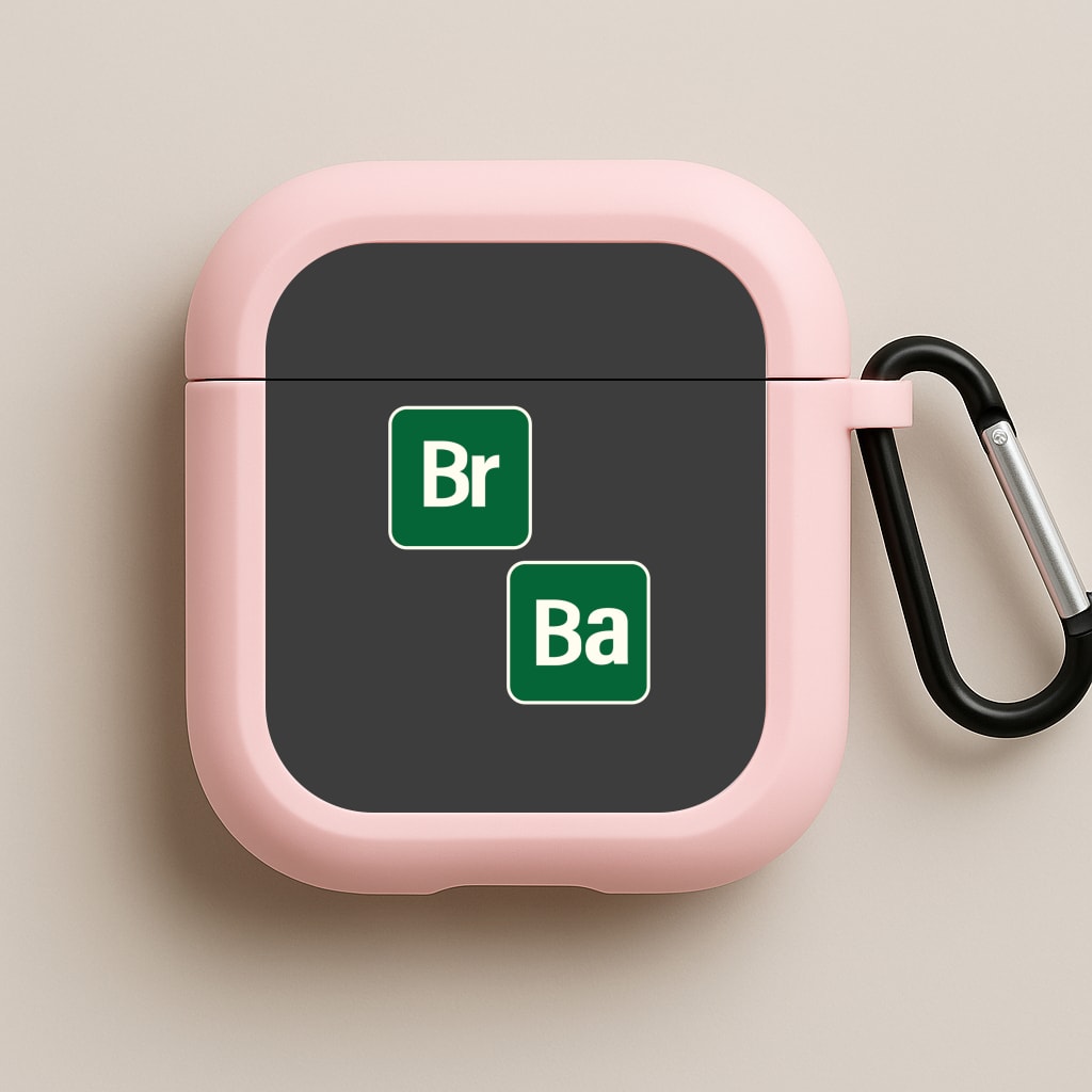 Periodic Table Pink AirPods Case
