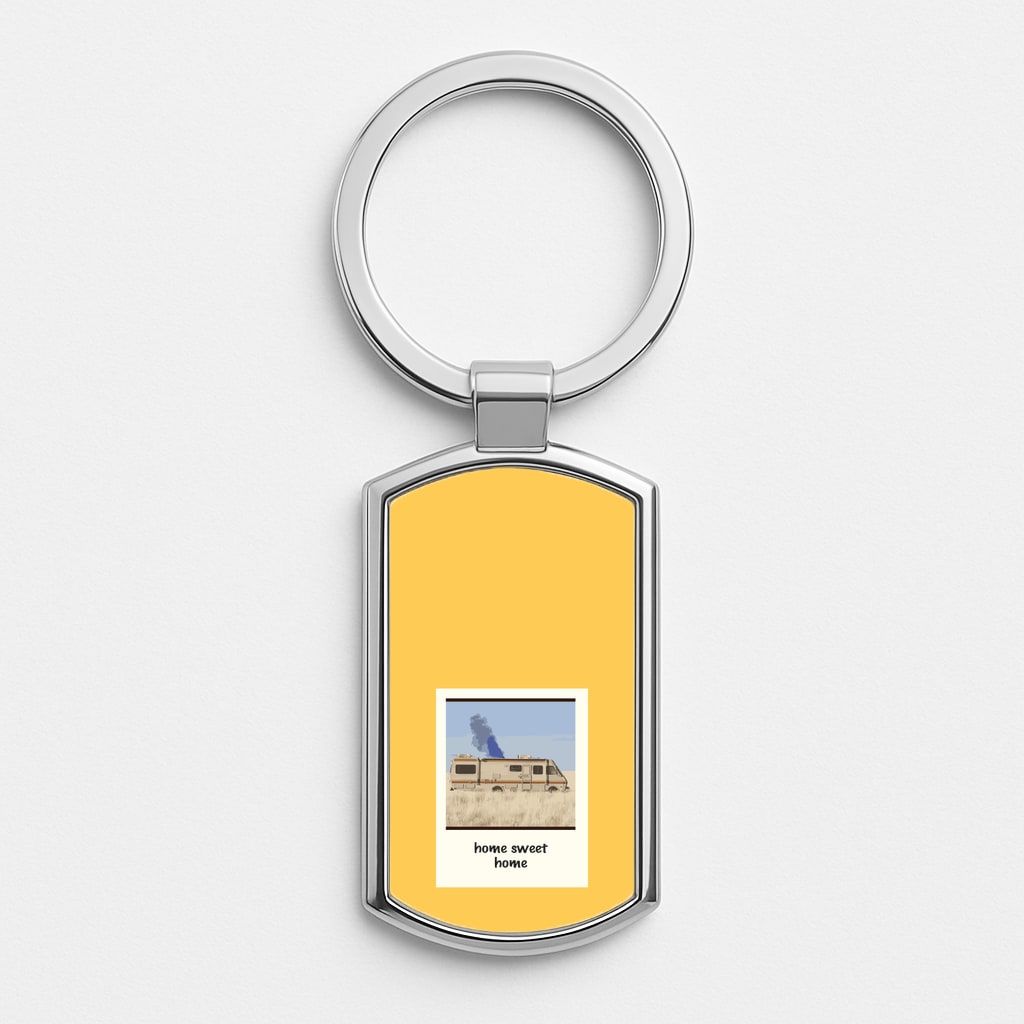 Home Sweet Home Silver Keyring