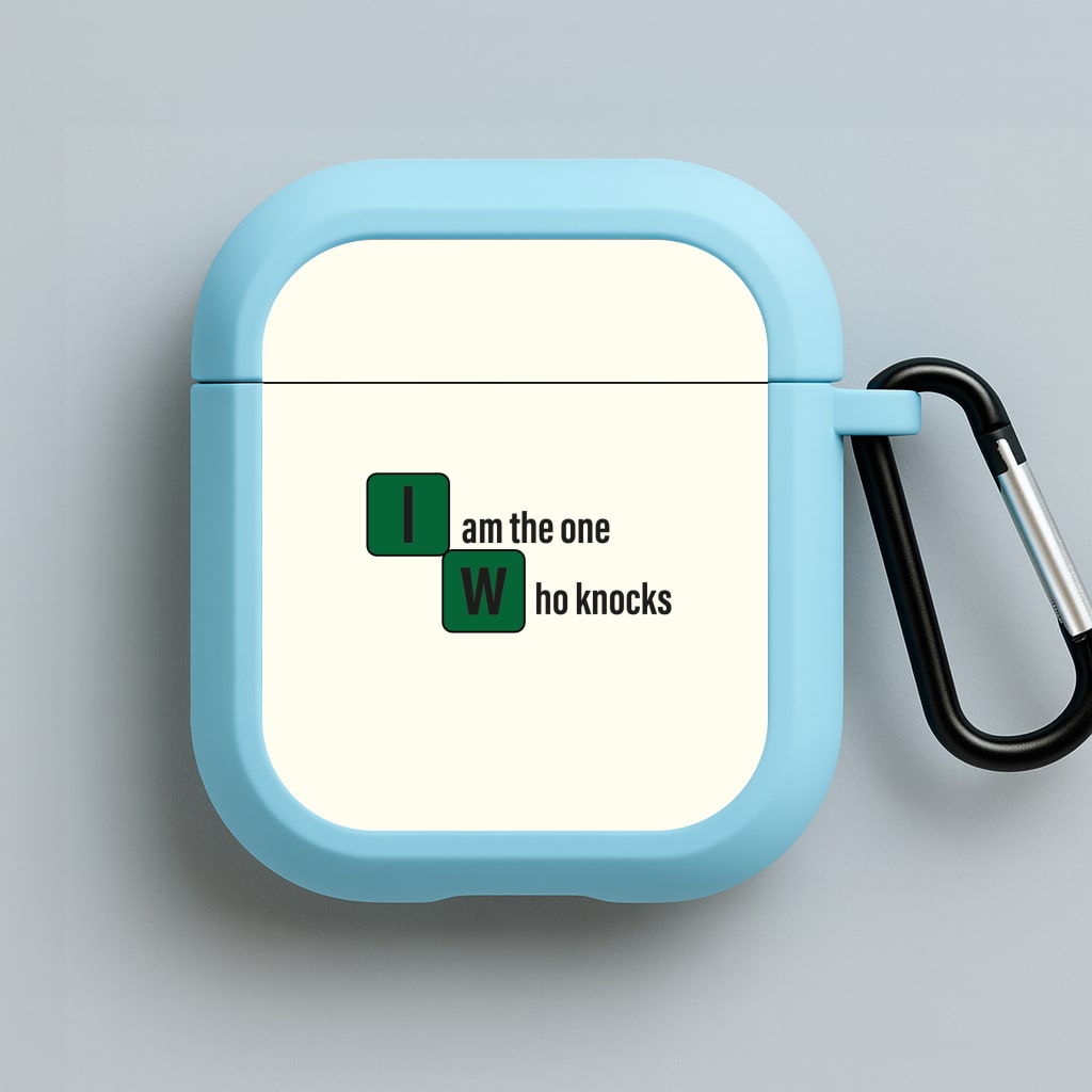 I Am The One Who Knocks Blue AirPods Case