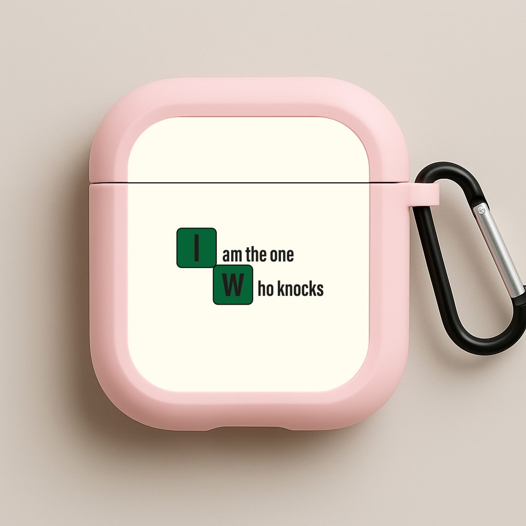 I Am The One Who Knocks Pink AirPods Case