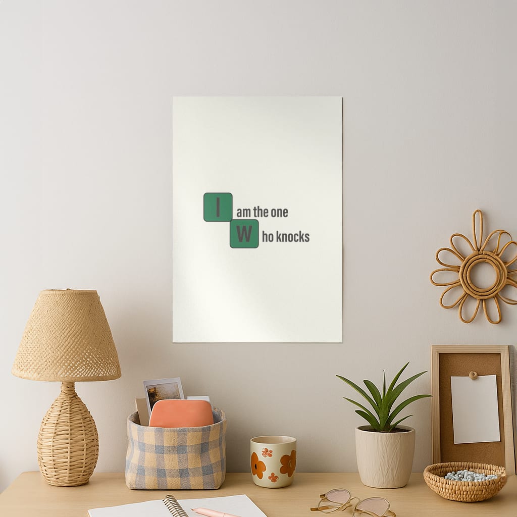 I Am The One Who Knocks Art Print