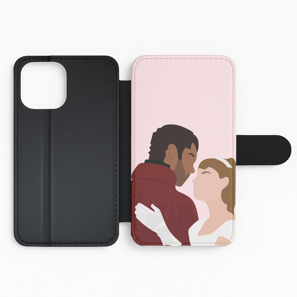 Daphne & Simon Cartoon - Bridgerton Flip Phone Case