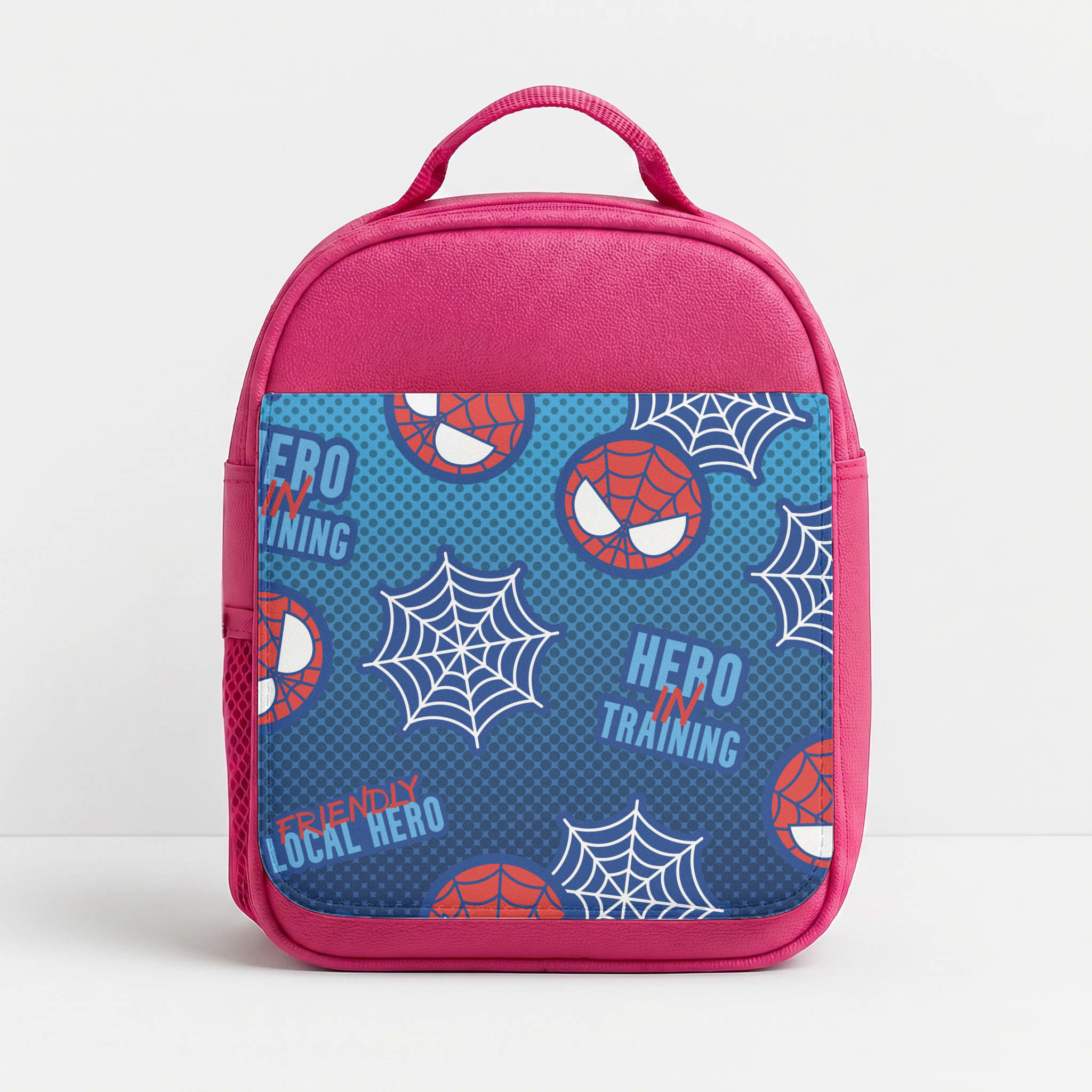 Spider Hero Comic Lunchbox - Pink