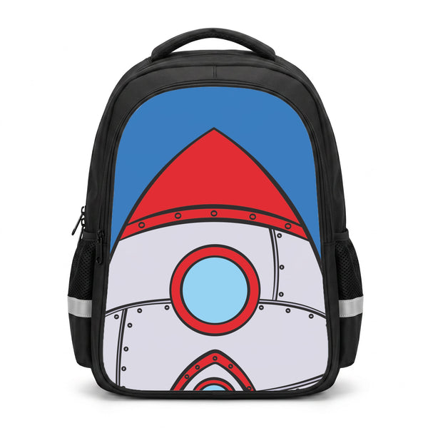 Cartoon Rocket Ship Backpack Backpack