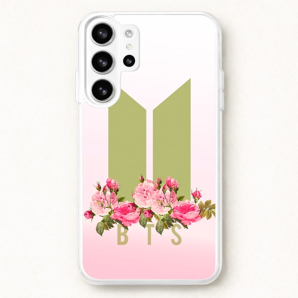 Pink Ombre K-Pop Band Logo Phone Case for Galaxy S26 Ultra