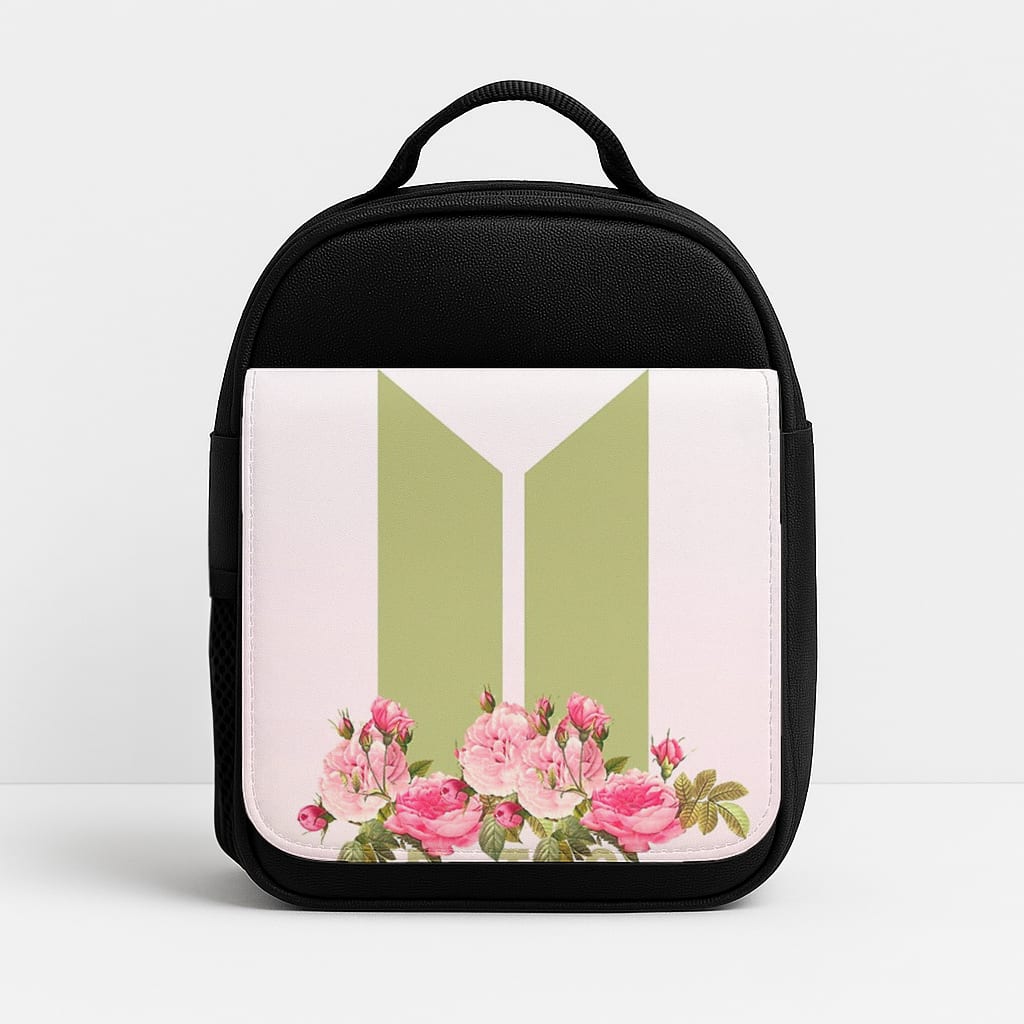 Pink Ombre K-Pop Band Logo Insulated Lunchbox