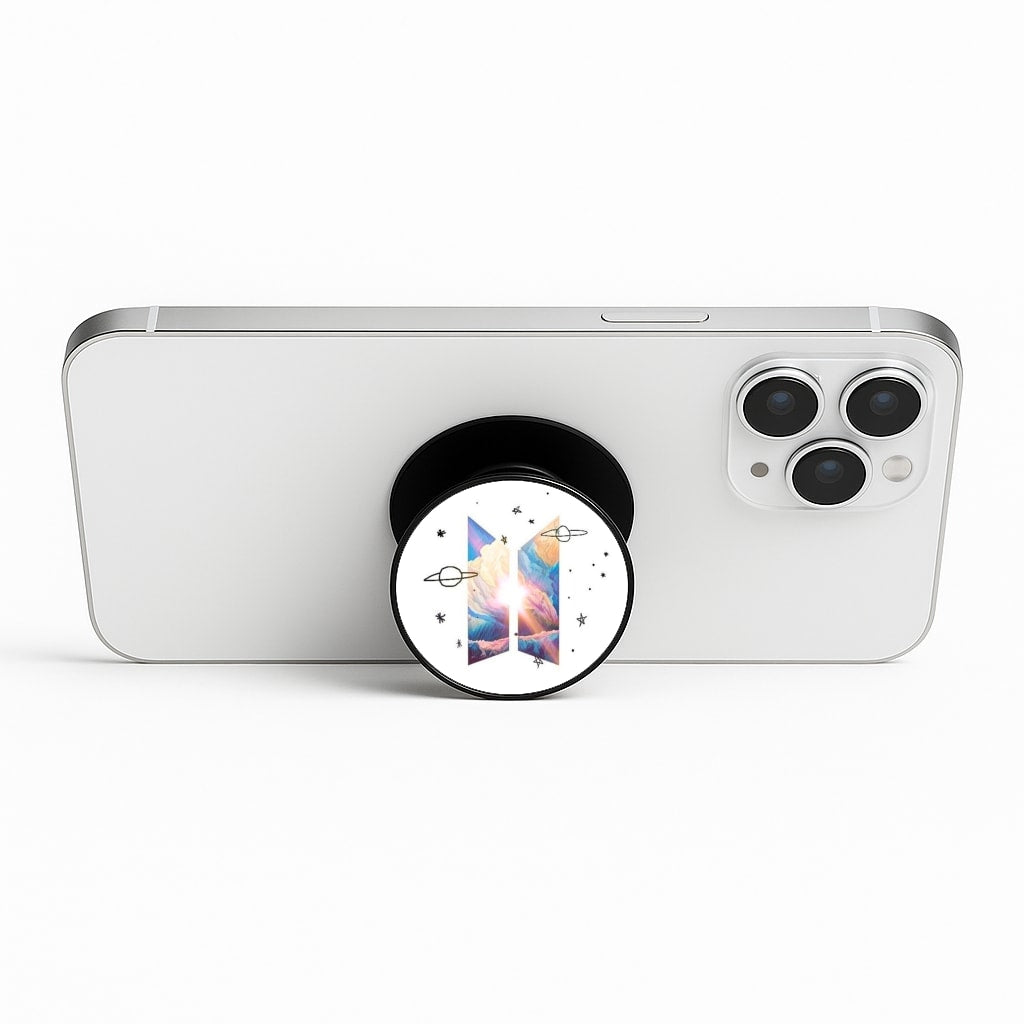 Space K-Pop Band Logo Phone Stand