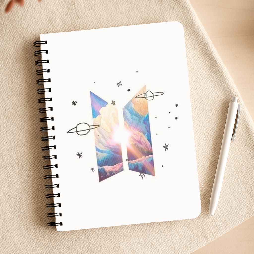 Space K-Pop Band Logo Notepad