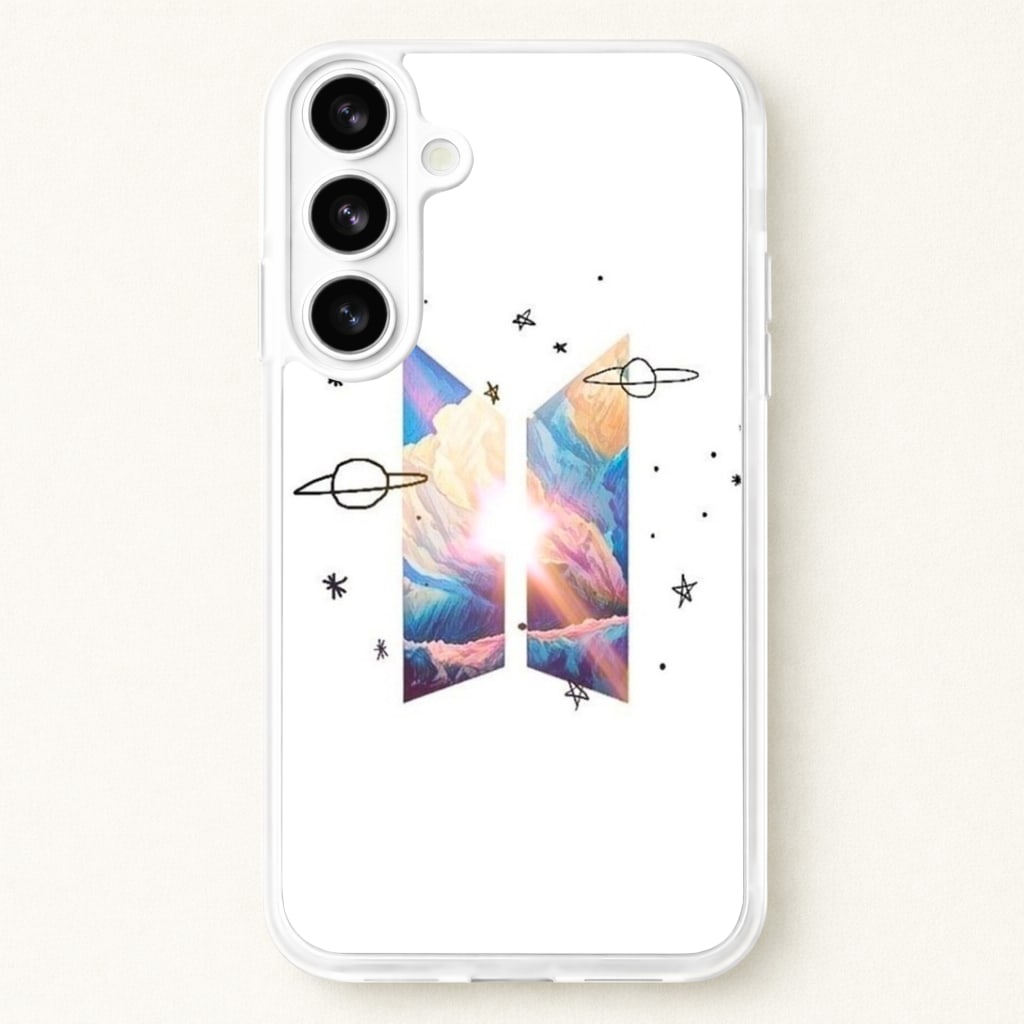 Space K-Pop Band Logo Phone Case for Galaxy S26