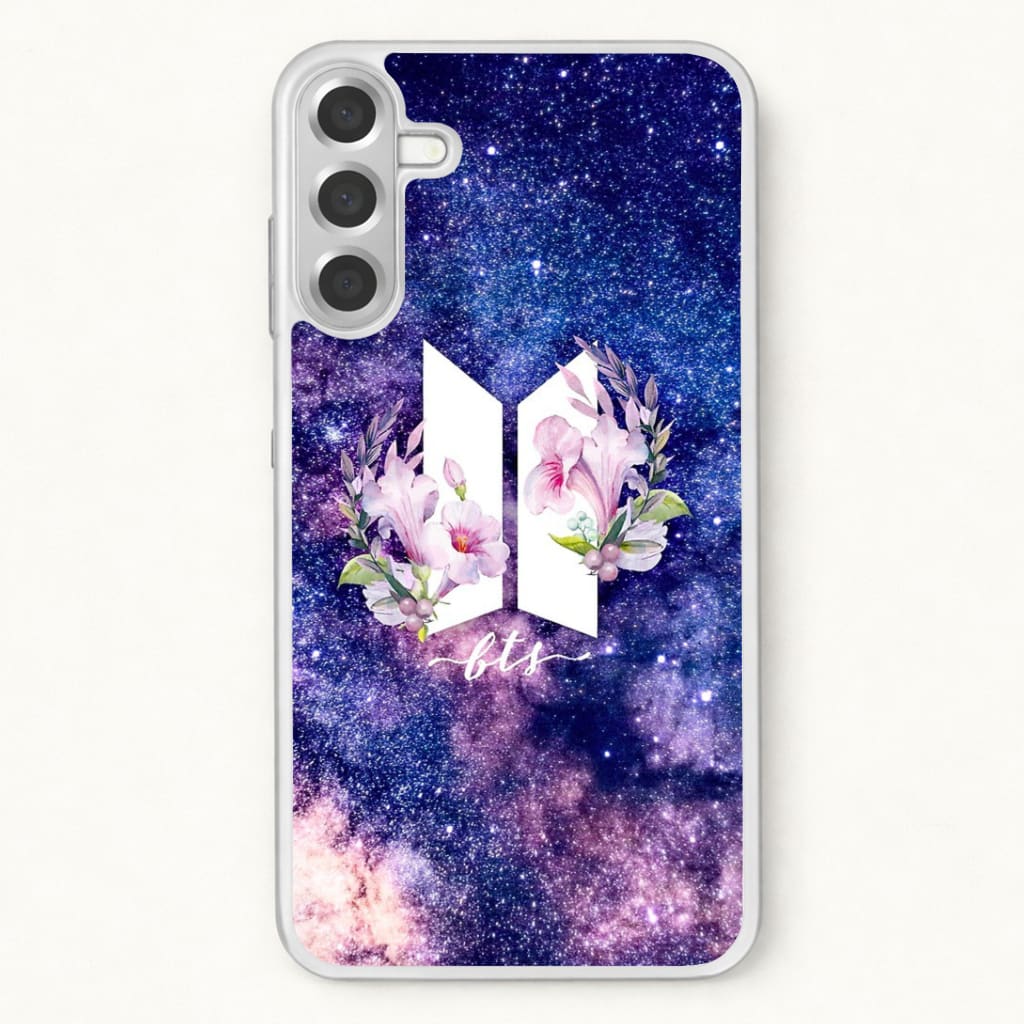 Galaxy Floral K-Pop Band Logo Phone Case for Galaxy A17