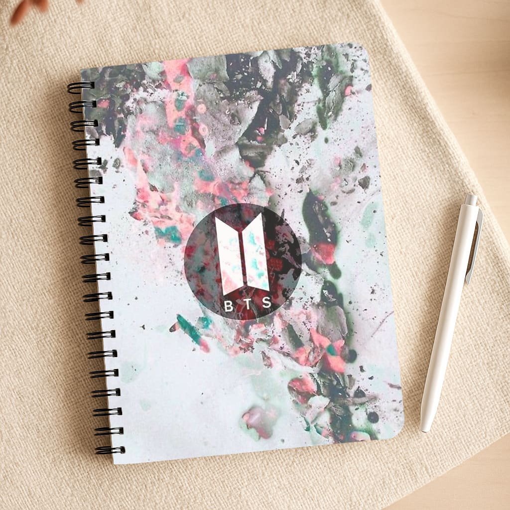 K-Pop Band Marble Logo Notepad