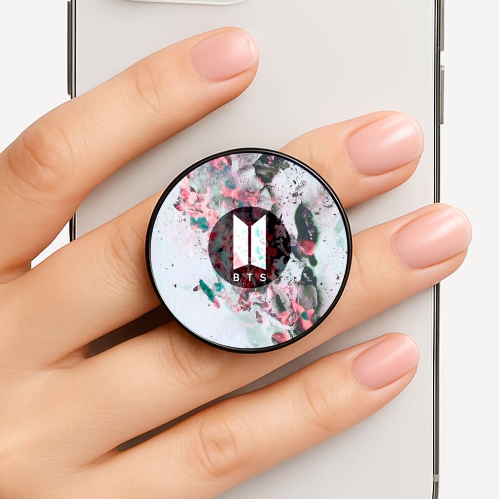 K-Pop Band Marble Logo Phone Grip