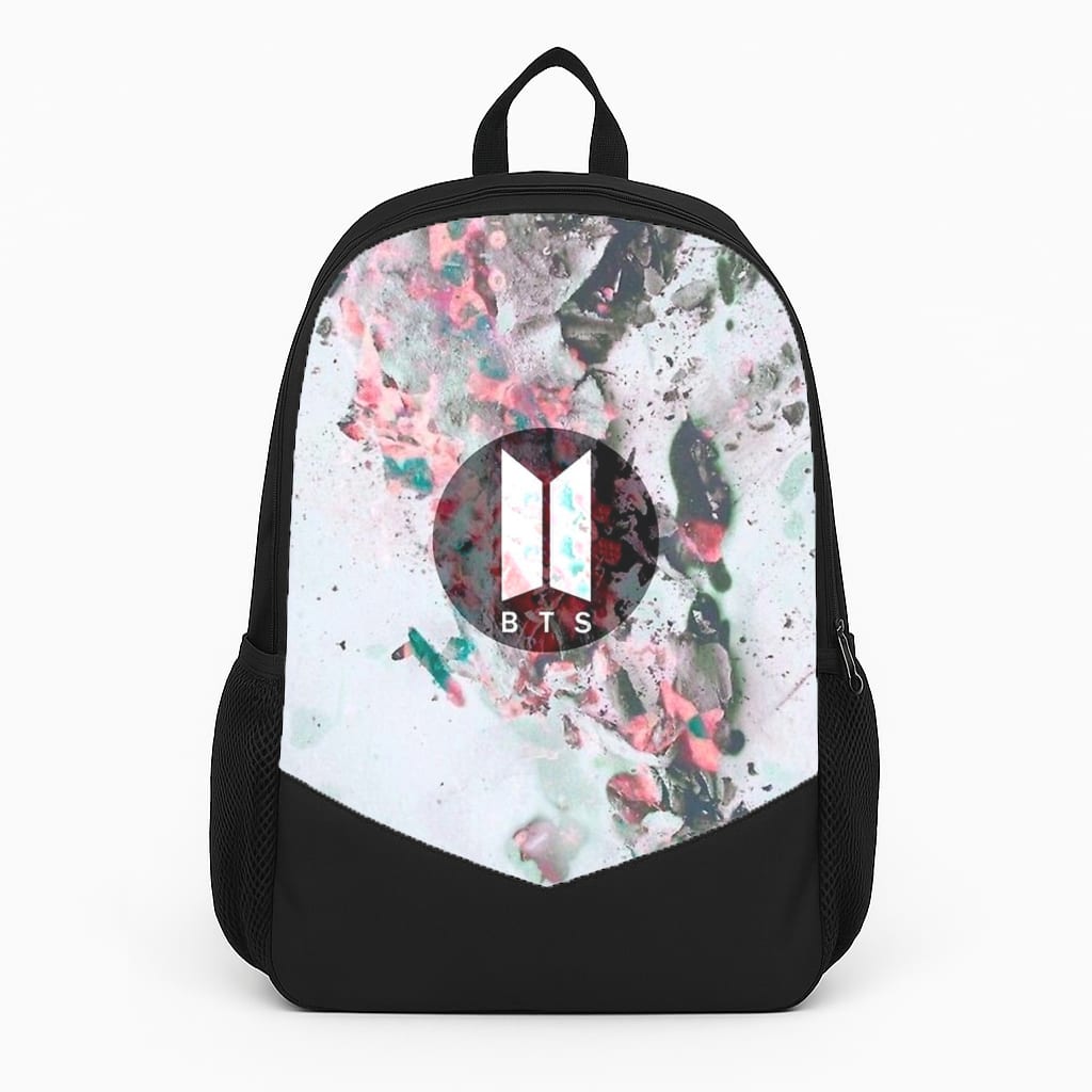 K-Pop Band Marble Logo Large Backpack