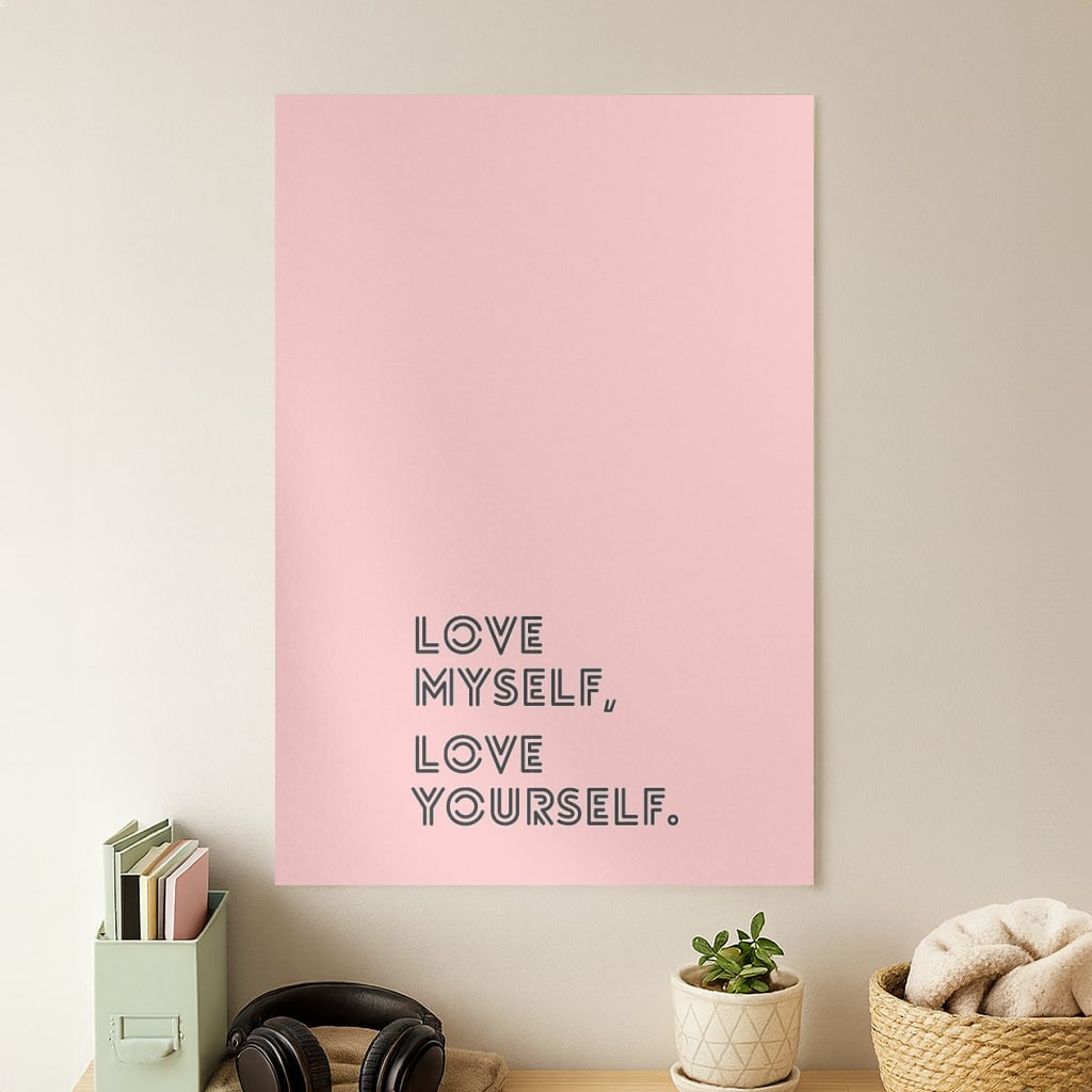 Love Myself, Love Yourself K-Pop Band Poster
