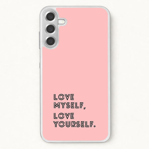 Love Myself, Love Yourself K-Pop Band Phone Case for Galaxy A37