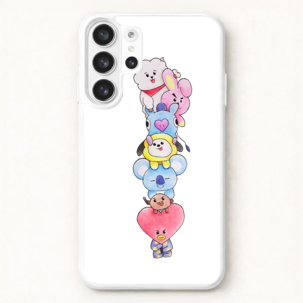 K-Pop Band BT21 Drawing Phone Case for Galaxy S26 Ultra