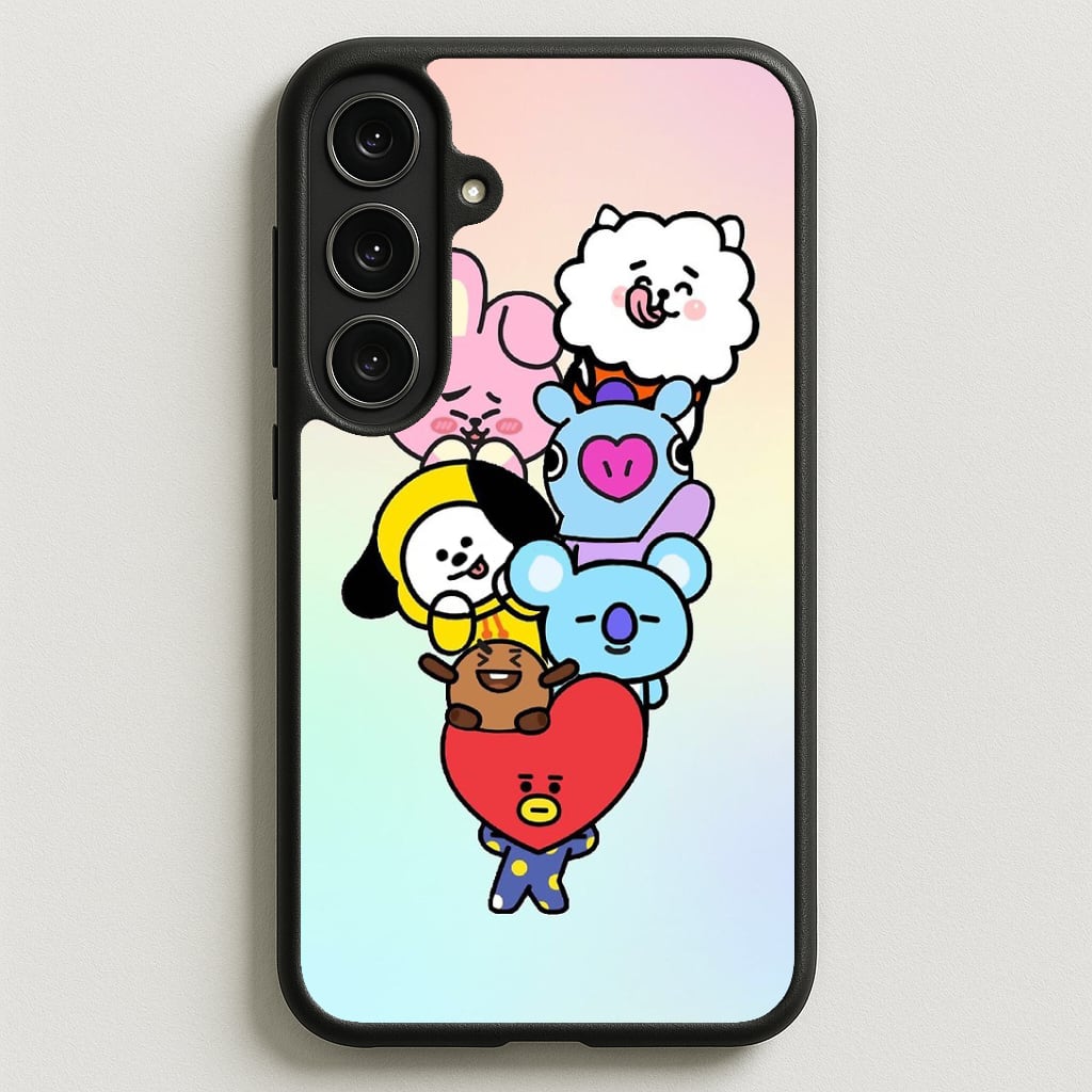 Pastel BT21 - K Pop Phone Case for Galaxy S25FE