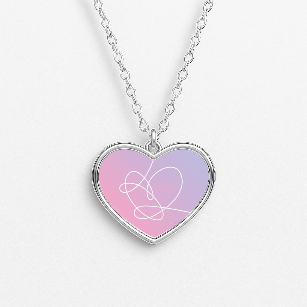 Love Yourself Answer Album - K Pop Heart Necklace