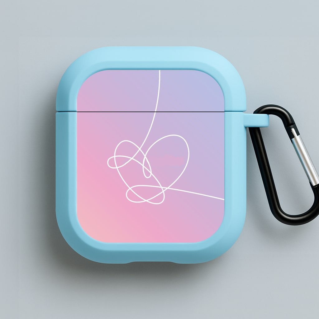 Love Yourself Answer Album - K Pop Blue AirPods Case