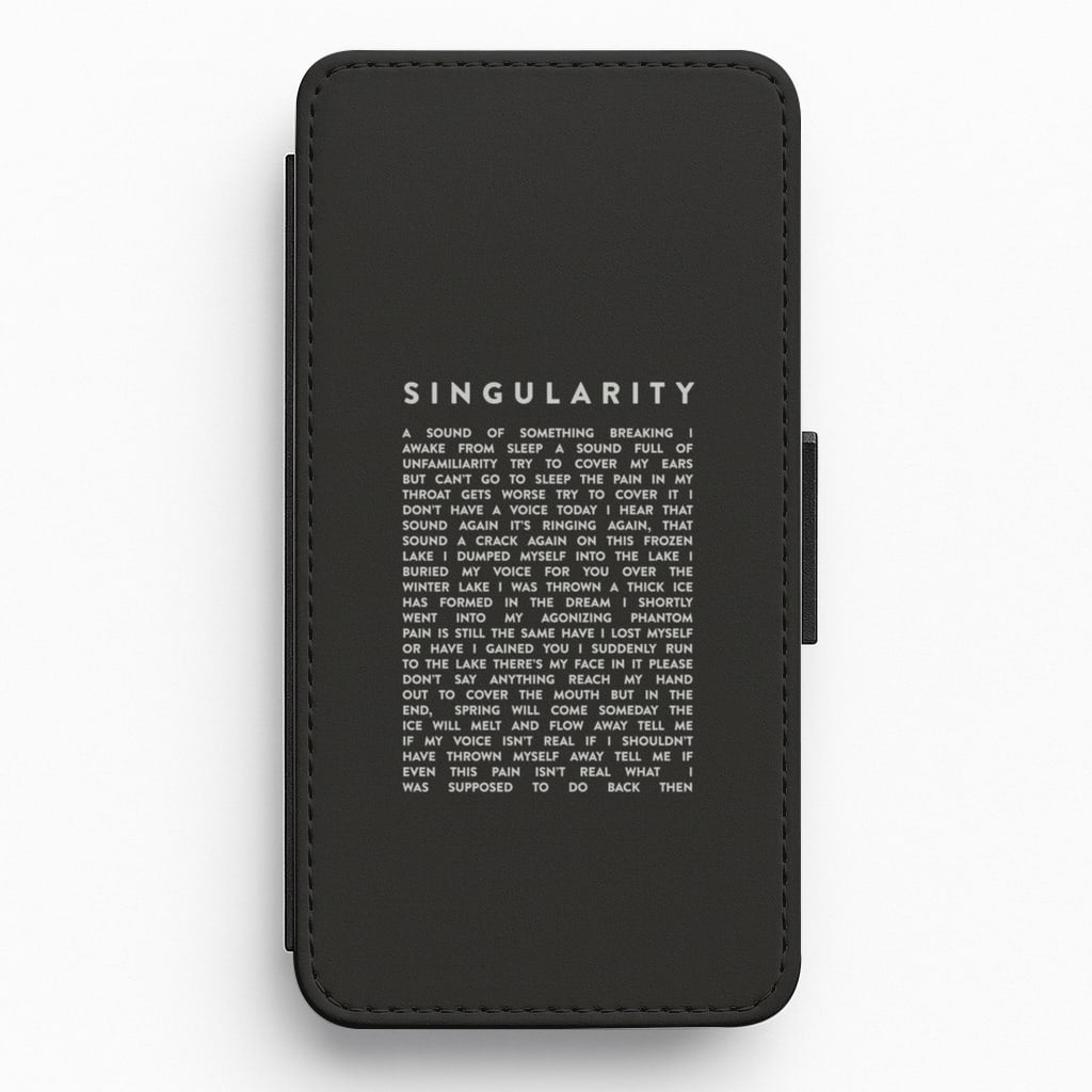 Singularity Lyrics - K Pop Flip Wallet Phone Case
