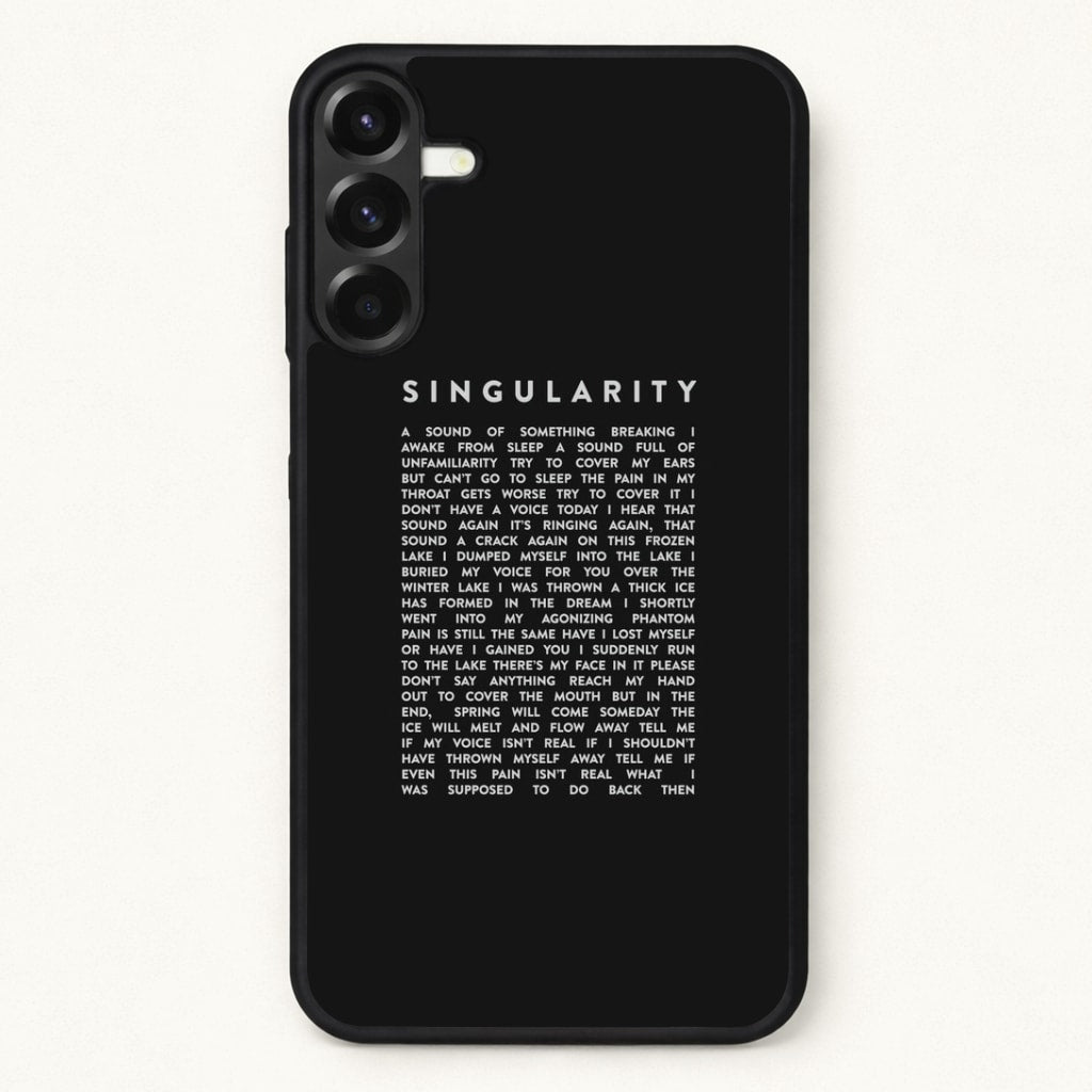 Singularity Lyrics - K Pop Phone Case for Galaxy A57