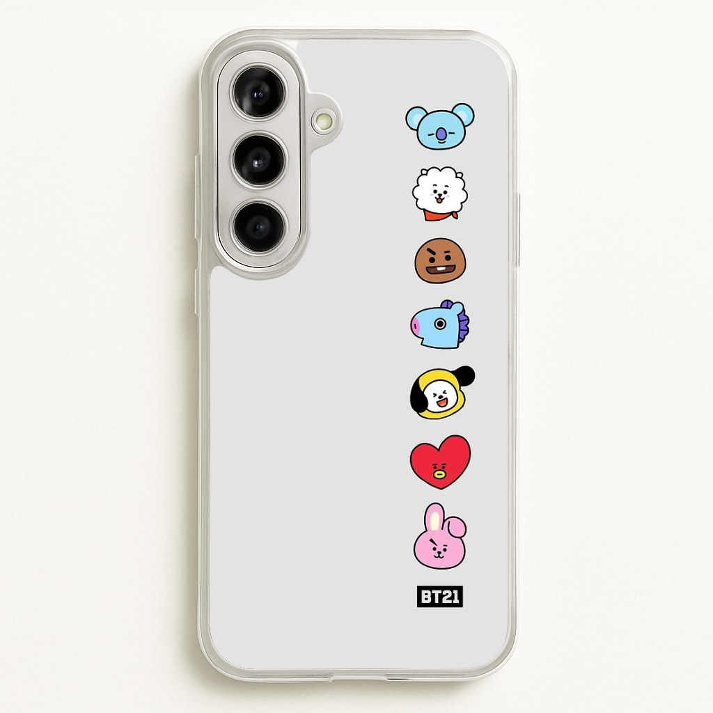 BT21 Vertical Faces - K Pop Phone Case for Galaxy A56 - BTS-028-A56