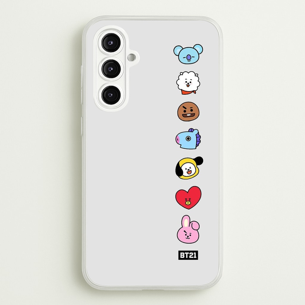 BT21 Vertical Faces - K Pop Phone Case for Galaxy A16 - BTS-028-A16