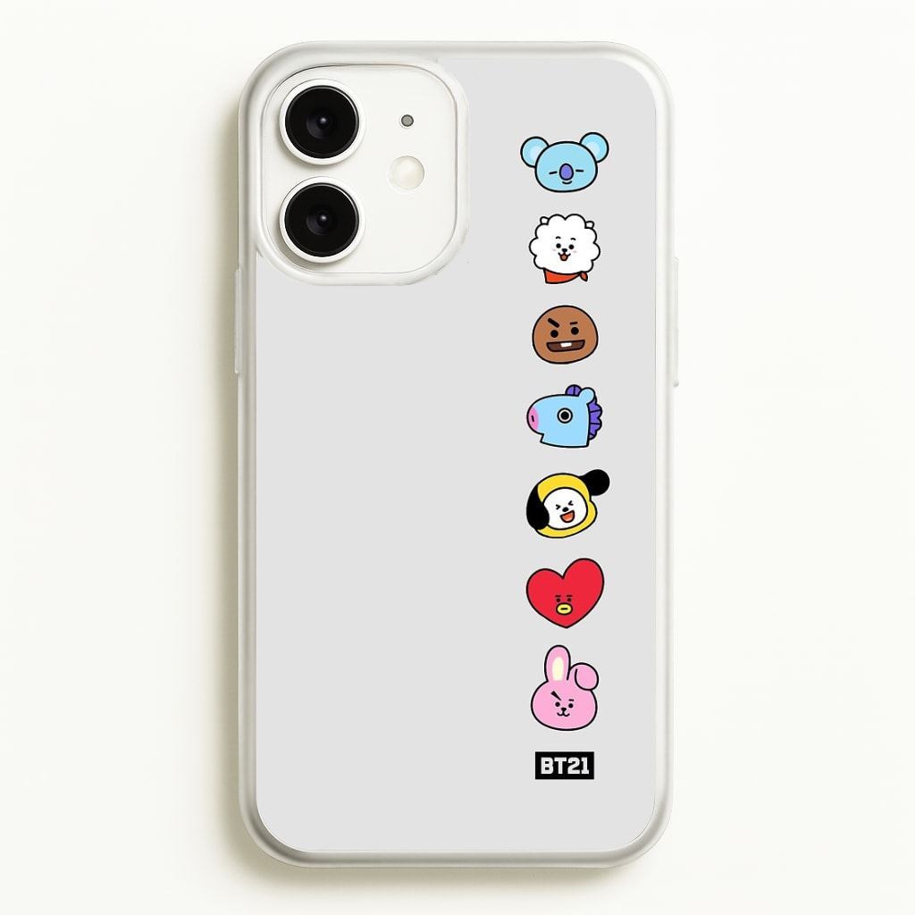 BT21 Vertical Faces - K Pop Phone Case for iPhone 11 - BTS-028-11