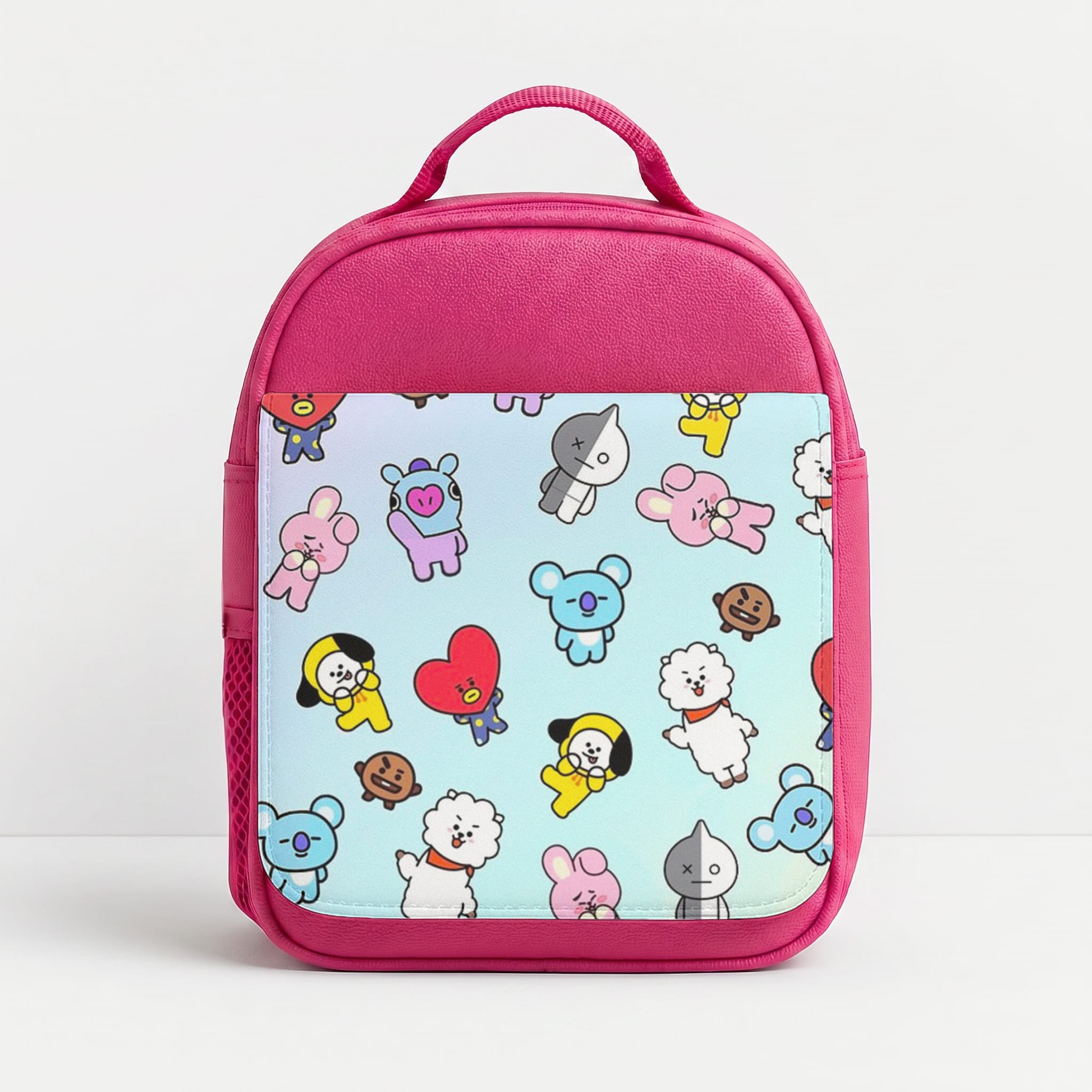 BT21 Collage - K Pop Lunchbox - Pink