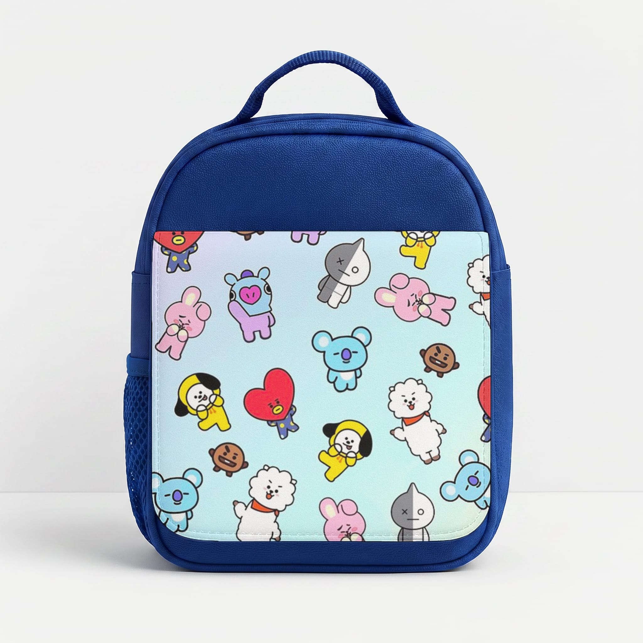 BT21 Collage - K Pop Lunchbox - Blue