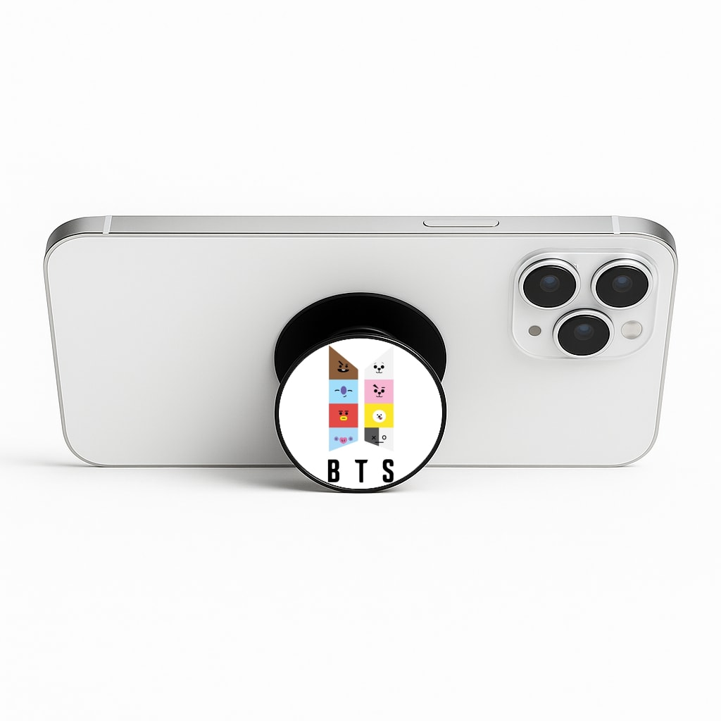 BT21 K-Pop Band Logo Phone Stand