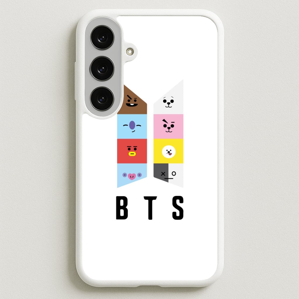 BT21 K-Pop Band Logo Phone Case for Galaxy S25FE