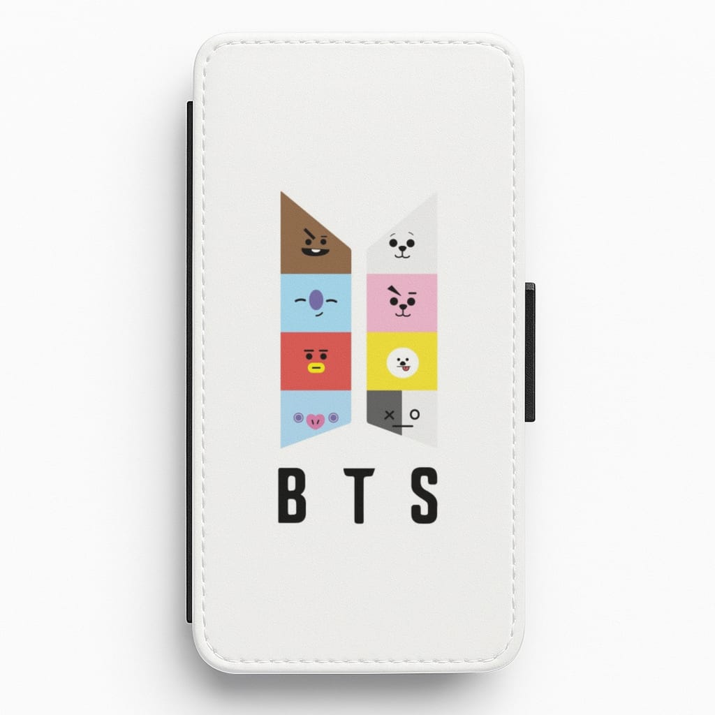 BT21 K-Pop Band Logo Flip / Wallet Phone Case