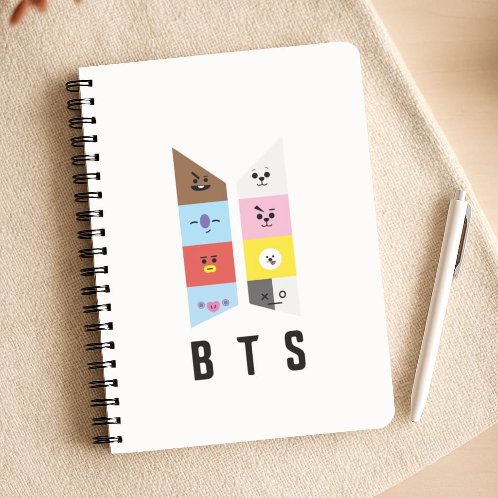 BT21 K-Pop Band Logo Notepad