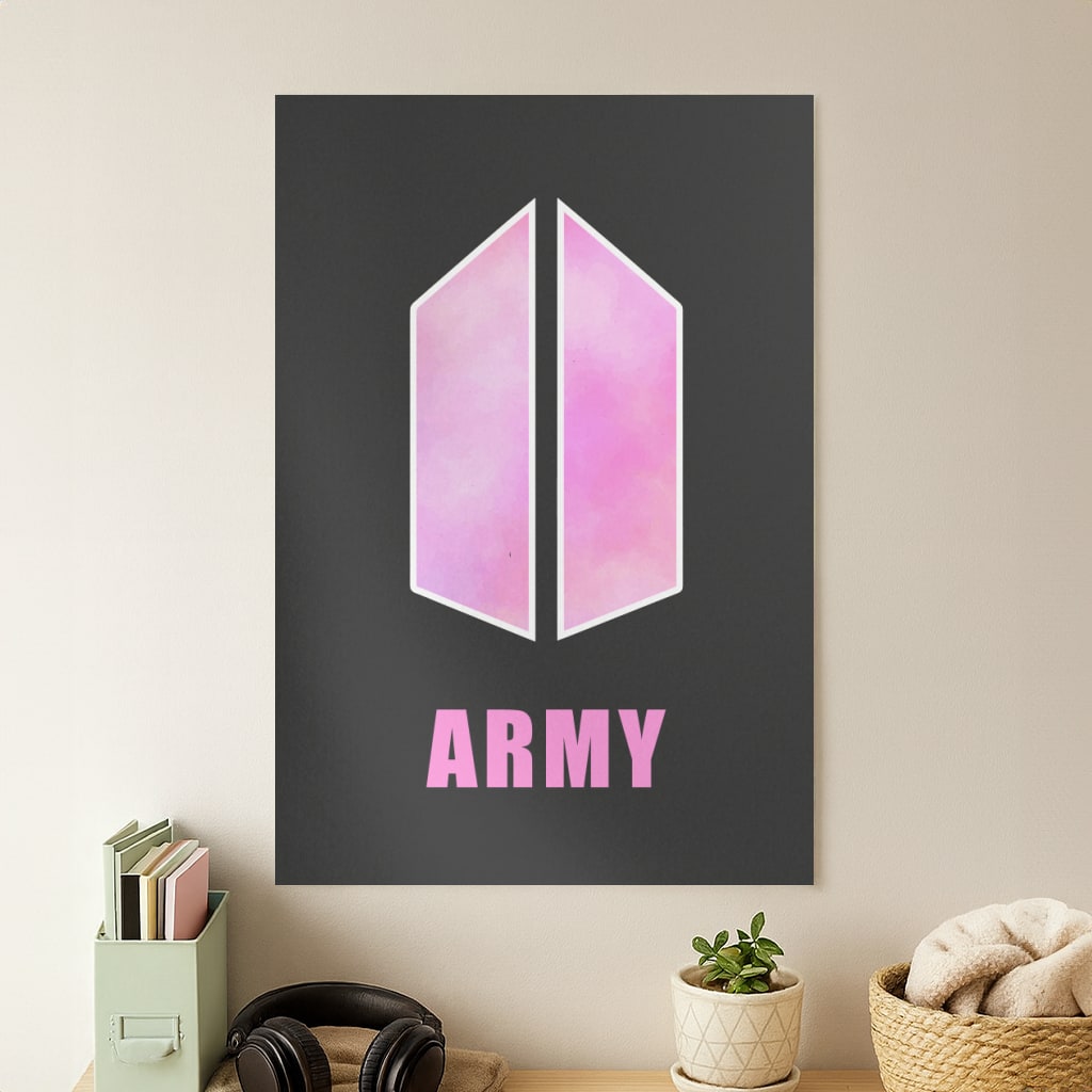 BTS Army Pink - K Pop Poster