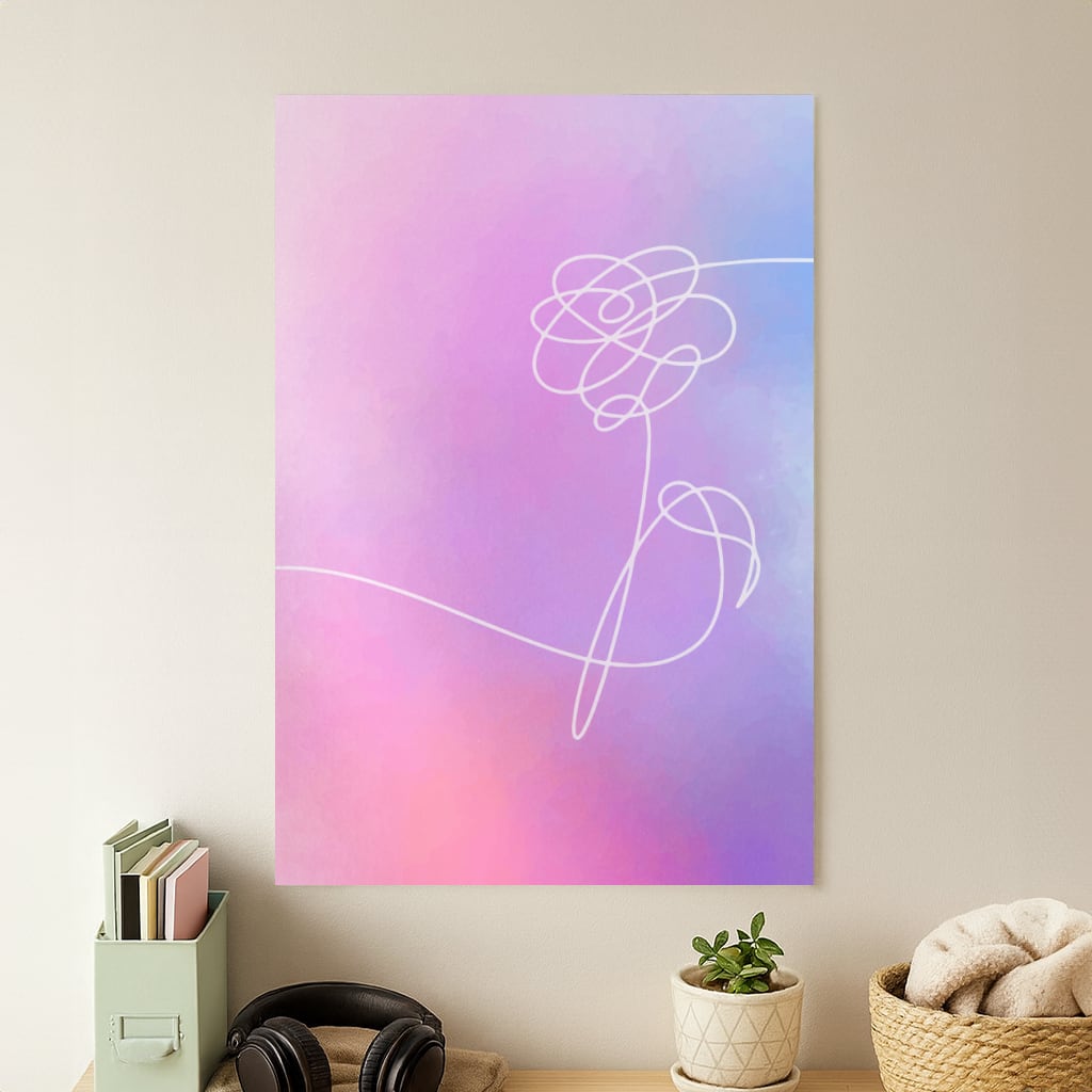 BTS Flower Pattern - K Pop Poster